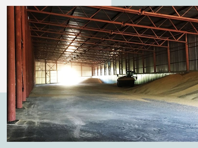 Строительство зернохранилищ в Ишиме