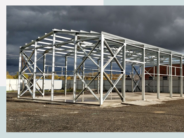 Двускатные ангары в Ишим от 624 руб. за квадрат