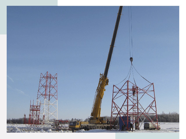 Монтаж вышек связи в Ишиме