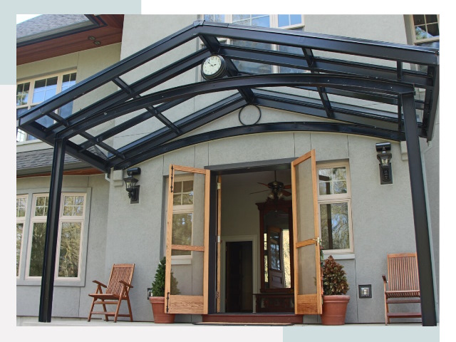 Козырьки металлические в Ишиме