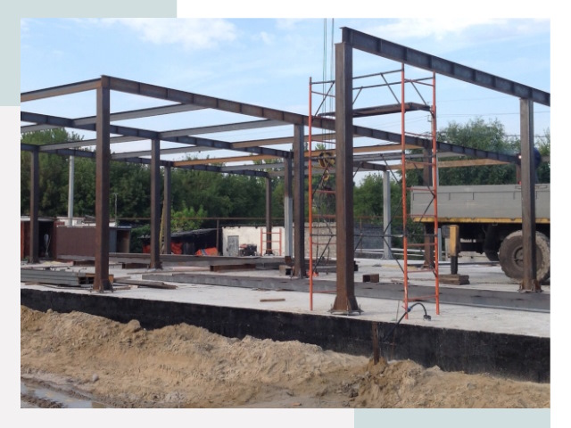 Фундамент для ангаров в Ишиме