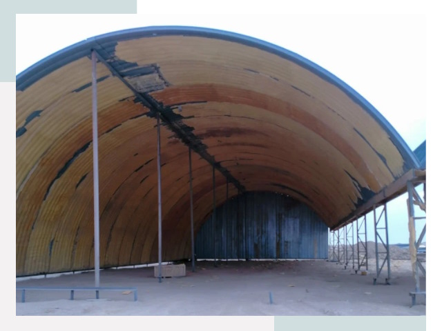 Реконструкция ангаров в Ишиме