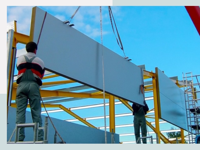 Монтаж сэндвич-панелей в Ишиме от 624 руб.